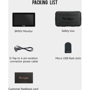 PortKeys BM5IV, Monitor 5.5 inch, 4K, HDMI/3G-SDI, touchscreen