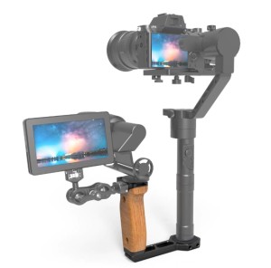 SmallRig 2222 Mâner Lateral Universal din Lemn pentru Ronin / Zhiyun / FeiyuTech