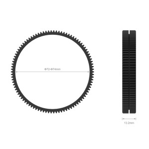 SmallRig 3293 Inel de Focalizare Fără Sudură Φ72-Φ74