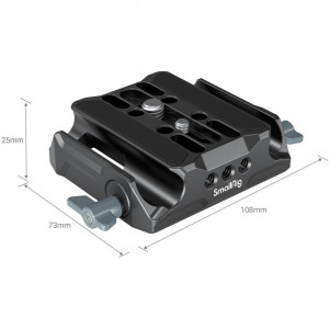 SmallRig 3357, Baseplate universal, cu suport pentru tije LWS
