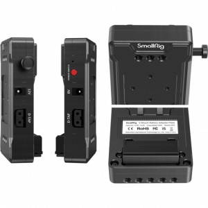 3498 Placă Adaptor pentru Baterie V-Mount (Versiunea Basic) cu Clema pentru Tije Duală