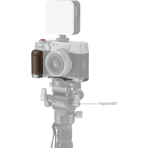 SmallRig 4804 Silver, Grip L din lemn pentru FUJIFILM X100VI si X100V