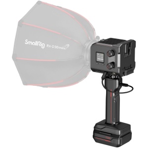 SmallRig 4897, RC 100B, Kit Pro, Lampa LED Bi-Color, cu Grip si baterie V-mount