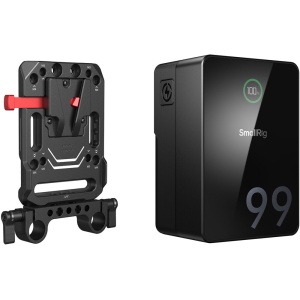 SmallRig 5047, Kit (4292 + 3016) acumulator mini V-mount VB99 6800mAh + placa de montare