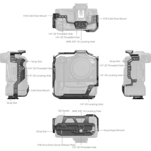 SmallRig 5092, Cage pentru Canon EOS R5 Mark II cu Cooling Fan CF-R20EP