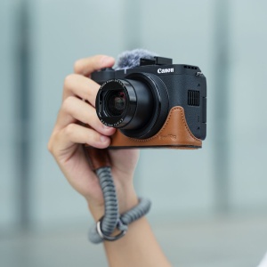SmallRig 5385, Kit husa din piele maro pentru Canon PowerShot V1