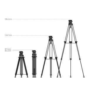 SmallRig 5443, Trepied video din Carbon, 186cm, sarcina 8kg