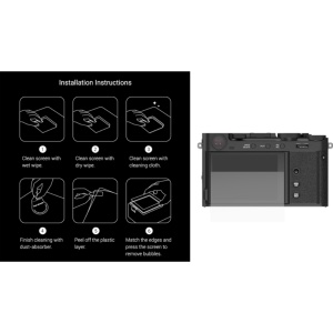 Folie de protectie din sticla securizata SmallRig 5988 pentru ecranul si vizorul EVF al camerei Fujifilm X-E5