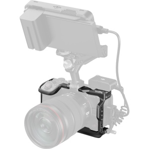 Cage SmallRig 6372 cu sistem quick release HawkLock montat pe camera Canon EOS R6 V