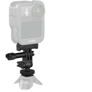 Adaptor QR SmallRig 6396 cu suport cold shoe si cap sferic pentru camere de actiune DJI Osmo Action 6 si Nano