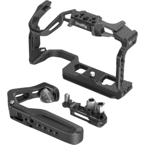 Kit cage profesional SmallRig 6652 Black Mamba pentru camera video Canon EOS R6 Mark II cu maner superior si clema de cablu incorporata