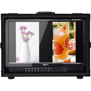 SWIT FM-215HDR, Monitor 21.5", Quad-Link 4K, 12G-SDI, HDMI, V-Mount