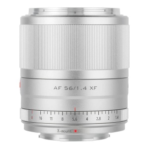 Viltrox AF 56mm f1.4 XF Silver, Obiectiv cu montura FUJIFILM X, APS-C