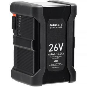 Acumulator Nanlite V-Mount, 26V, 489Wh, pentru Forza 500 II și 720, BT-V-26V489