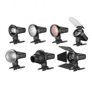 Adaptor Rotund Godox MF-CB pentru Speedlite - Compatibil cu Kit-ul AK-R1, pentru Fotografie Macro