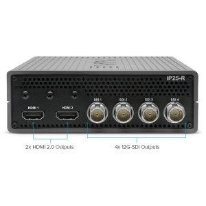 AJA IP25-R, Convertor SMPTE ST 2110 IP in 12G-SDI si HDMI 2.0