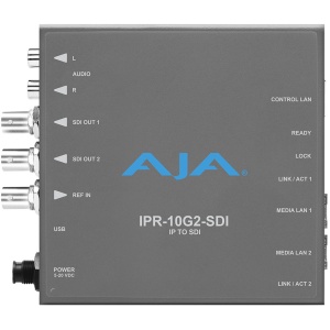 AJA IPR-10G2-SDI, Convertor SMPTE ST 2110 IP la 3G-SDI, cu 10GbE SFP+