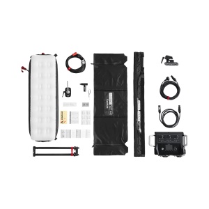 Aputure INFINIMAT 1x4 -Kit Panou LED flexibil RGBWW, 30x120cm, cu softbox gonflabil
