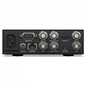 Deck de inregistrare si redare broadcast Blackmagic Design HyperDeck Studio HD Mini cu ecran LCD de 2.2 inch si sloturi duale pentru carduri SD