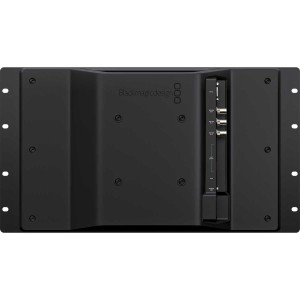Monitor broadcast profesional Blackmagic Design SmartView 4K G3 montat in rack cu ecran Ultra HD de 15.6 inch si controale frontale
