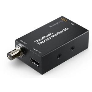 Interfata portabila de redare video Blackmagic Design UltraStudio Express Monitor 3G cu porturi HDMI Out si SDI Out