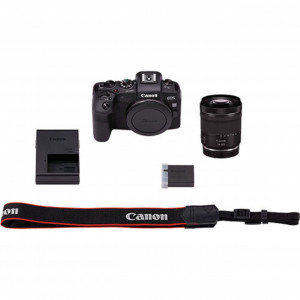 Canon EOS RP Mirrorless Full-Frame cu Senzor CMOS 26.2MP, Procesor DIGIC 8, Înregistrare Video 4K UHD, Dual Pixel CMOS AF, Wi-Fi și Obiectiv RF 24-105mm f/4-7.1 IS STM