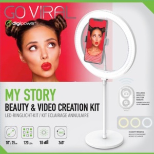 Digipower My Story 10" DeskTop Ring Light cu telecomanda