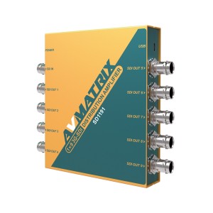 Distribuitor SDI AVMATRIX SD1191 1×9 SDI Reclocking Distribution Amplifier