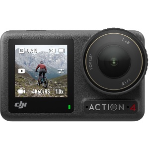 DJI Osmo Action 4 Standard Combo, Camera de actiune 4K120Fps, Senzor 1/1.3", Dual-Display, 10-bit D-Log M