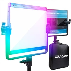 Dracast X Series LED500, Panou LED RGB, 20.3 x 20.3 cm, 35W