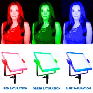 Dracast X Series LED500, Panou LED RGB, 20.3 x 20.3 cm, 35W