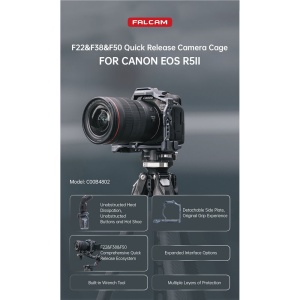 Falcam C00B4802, F223850, Cage Quick Release pentru Canon EOS R5 Mark II
