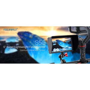 FeelWorld S55 V3, Monitor 6 inch, 450nits, 4K HDMI