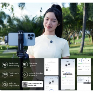 Godox Cube-SC Kit1, Sistem microfon wireless 2.4 GHz, USB-C