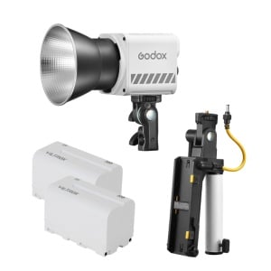 Godox Kit Lampă LED ML60IIBi Bi-Color cu 2 acumulatori Viltrox NP-F750 și grip AK-B01