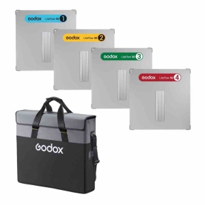 Godox LiteFlow 50 Kit1 - Kit reflectoare 50x50cm, cu 4 niveluri de difuzie