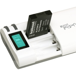 Hähnel Unipal Plus II, Incarcator universal intrare USB-C, pentru baterii Li-Ion 3.7V/7.2V si AA