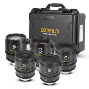Kit 5 Obiective 25/35/50/75/100 mm Cine Prime DZOFilm Arles T1.4, ARRI PL