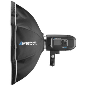 Kit blit de studio Westcott FJ400, 400Ws, TTL, cu acumulator, declansator si softbox