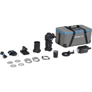 Kit Nanlite Forza 60CR Lampa LED RGBLAC, cu accesoriu de proiectie PJ-FMM ,19° si 36°