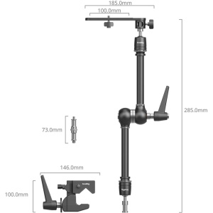 Kit SmallRig 4862, Super Clamp și Brat Articulat, 3 kg
