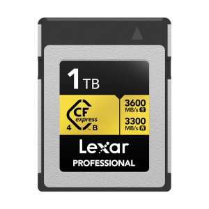 Lexar CFexpress 4.0 PRO Type B, Card de Memorie 1TB, Gold Series R3600W3300 mbs