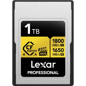 Lexar Pro Gold CFexpress 4.0 Type A, Card de memorie 1TB, R1800/W1650 mb/s, VPG400