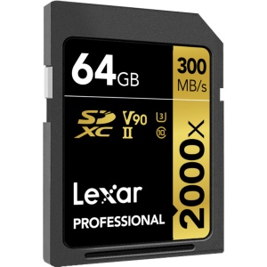 Card de memorie LEXAR SDXC Pro 2000X UHS-II U3 64GB