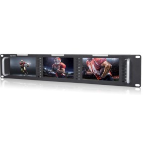 T51-H Triple 5" 2 RU HDMI Rackmount Monitor