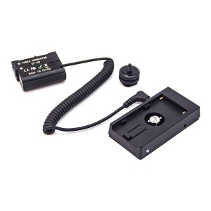 Nikon EN EL15 Full Decoding Dummy Battery + F970 Batterijhuls (veer kabel)