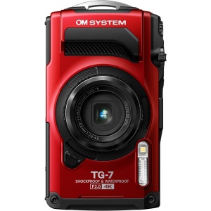 OM SYSTEM Tough TG-7, Camera foto compacta, 12MP, outdoor, Rosu