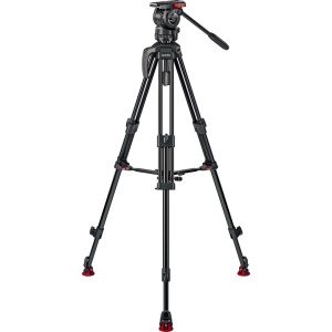 Sachtler Pro 75/2 Mark II AL, Kit Trepied cu Cap Fluid FSB 4