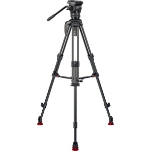 Sachtler System Ace XL MS Carbon Mark II, cap fluid, trepied din carbon in 3 trepte