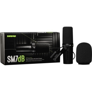 Shure SM7dB, Microfon Vocal Dinamic Cardioid cu preamp integrat, 50Hz-20kHz